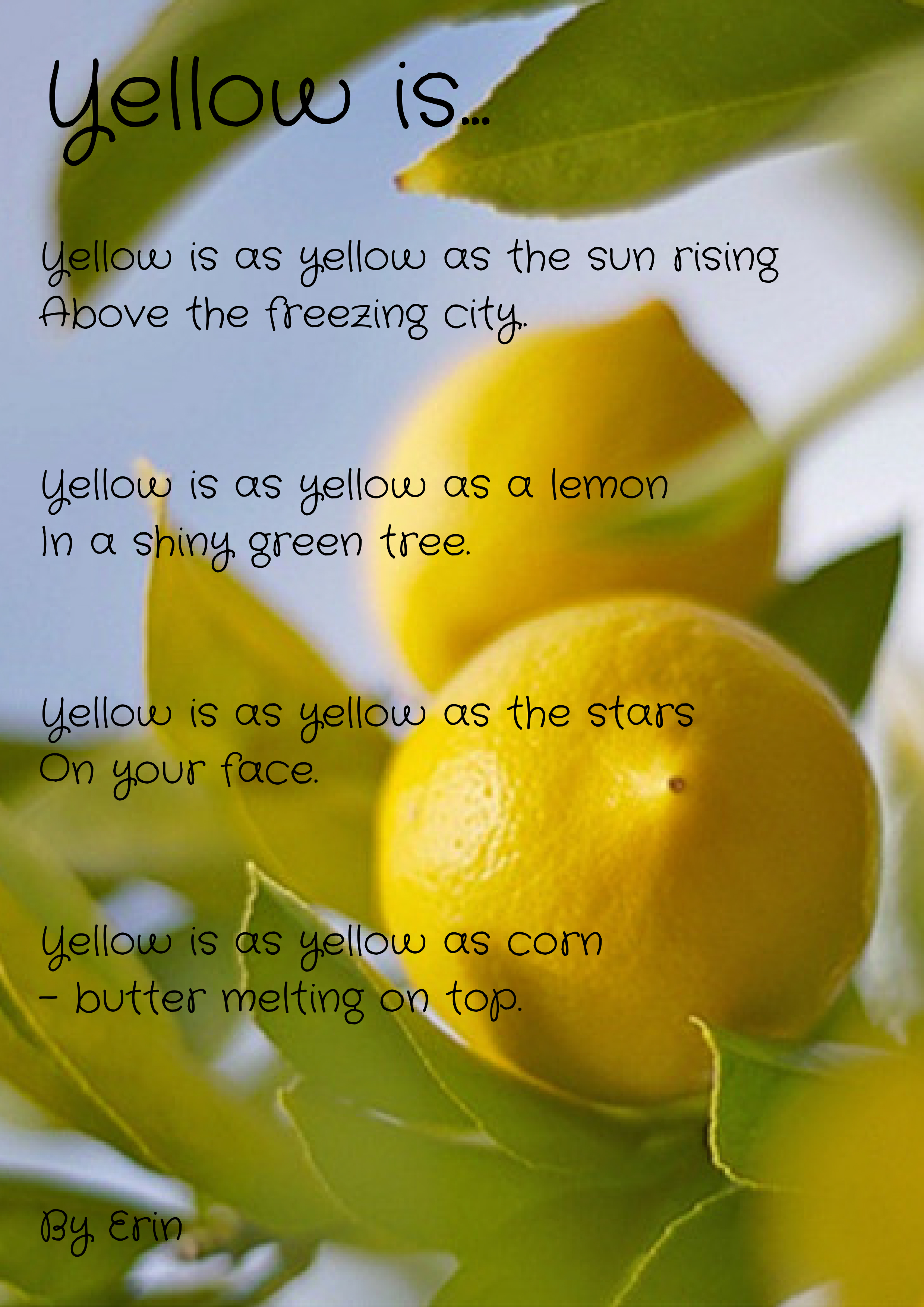 Children's Colour Poems