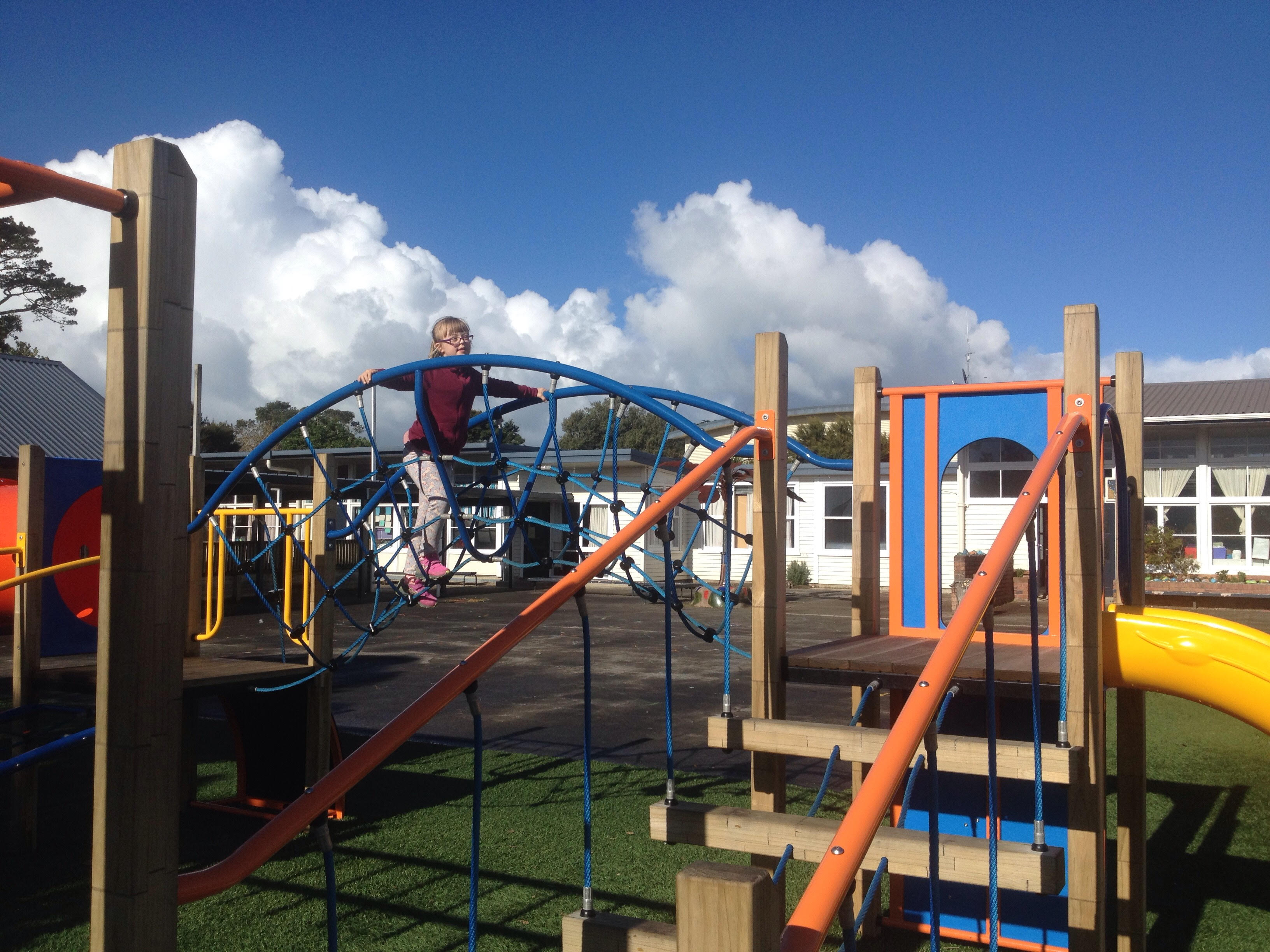 Lucy on the playground